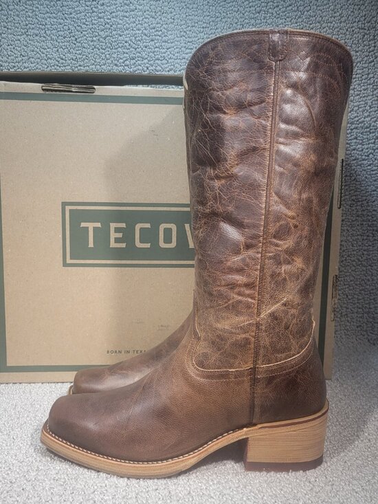 Tecovas Shoes - Tecovas The Charlie Women's Size 7.5B Cafe Goat Stovepipe Boots